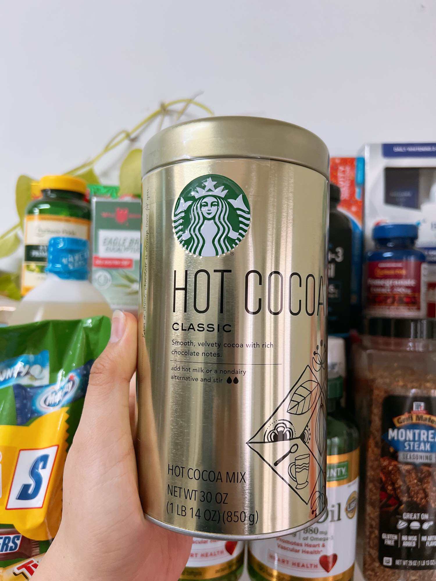 Bột cacao Starbucks Hot Cocoa Classic 850g Mỹ.