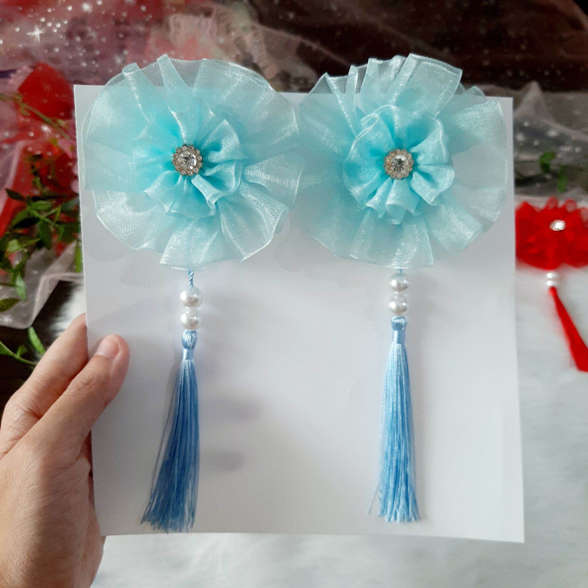 Set 2 kẹp tóc trung hoa cho bé