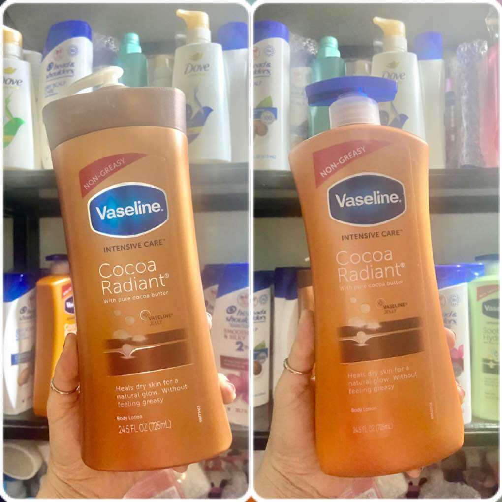 [Chai Nâu] Sữa Dưỡng Thể Vaseline Cocoa Radiant With Pure Cocoa Butter Chuyên Dưỡng Ẩm Mềm Mịn Da 72