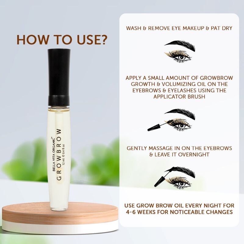 Serum mọc mi và lông mày organic