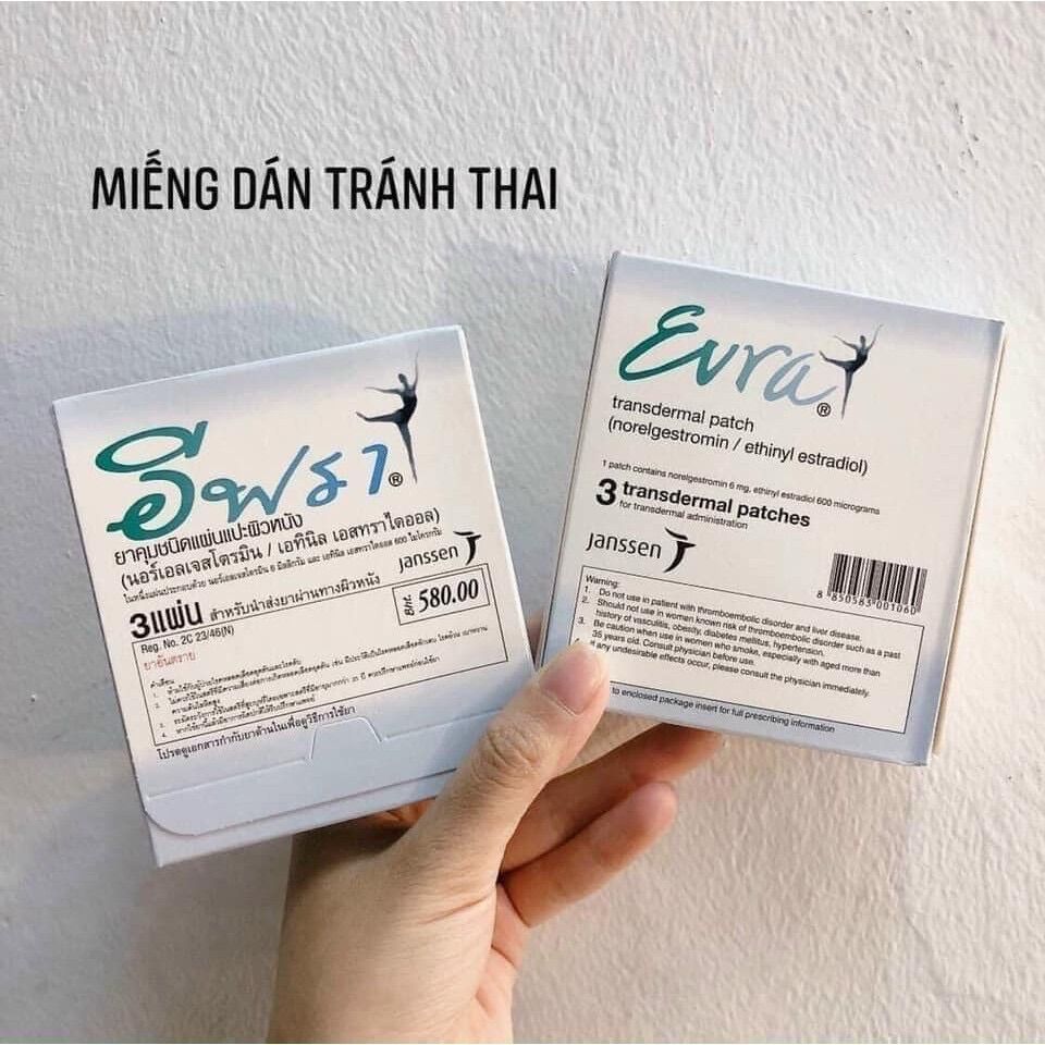 Miếng dán tránh thai Evra Thái Lan