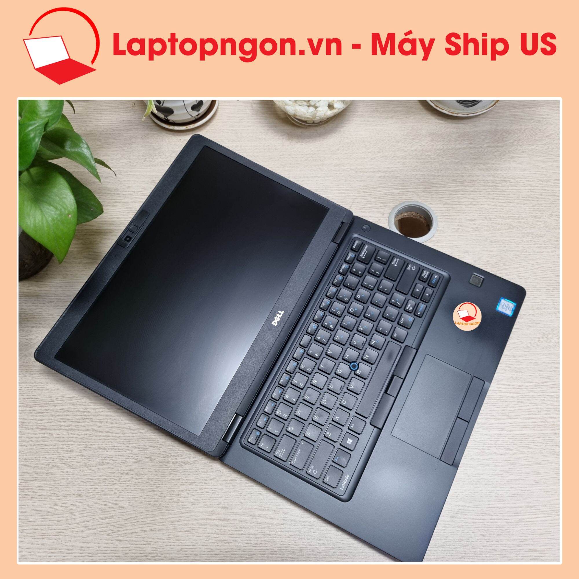 [ Laptop Ngon ] Laptop Máy Tính Dell Latitude E5480 Core i7-7820HQ Màn 14.0 FHD IPS, Intel HD 630, Góc mở 180 độ, Vân tay, Phím sáng