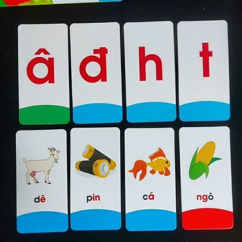 Bộ/thẻ học chữ cái cho bé 40 thẻ