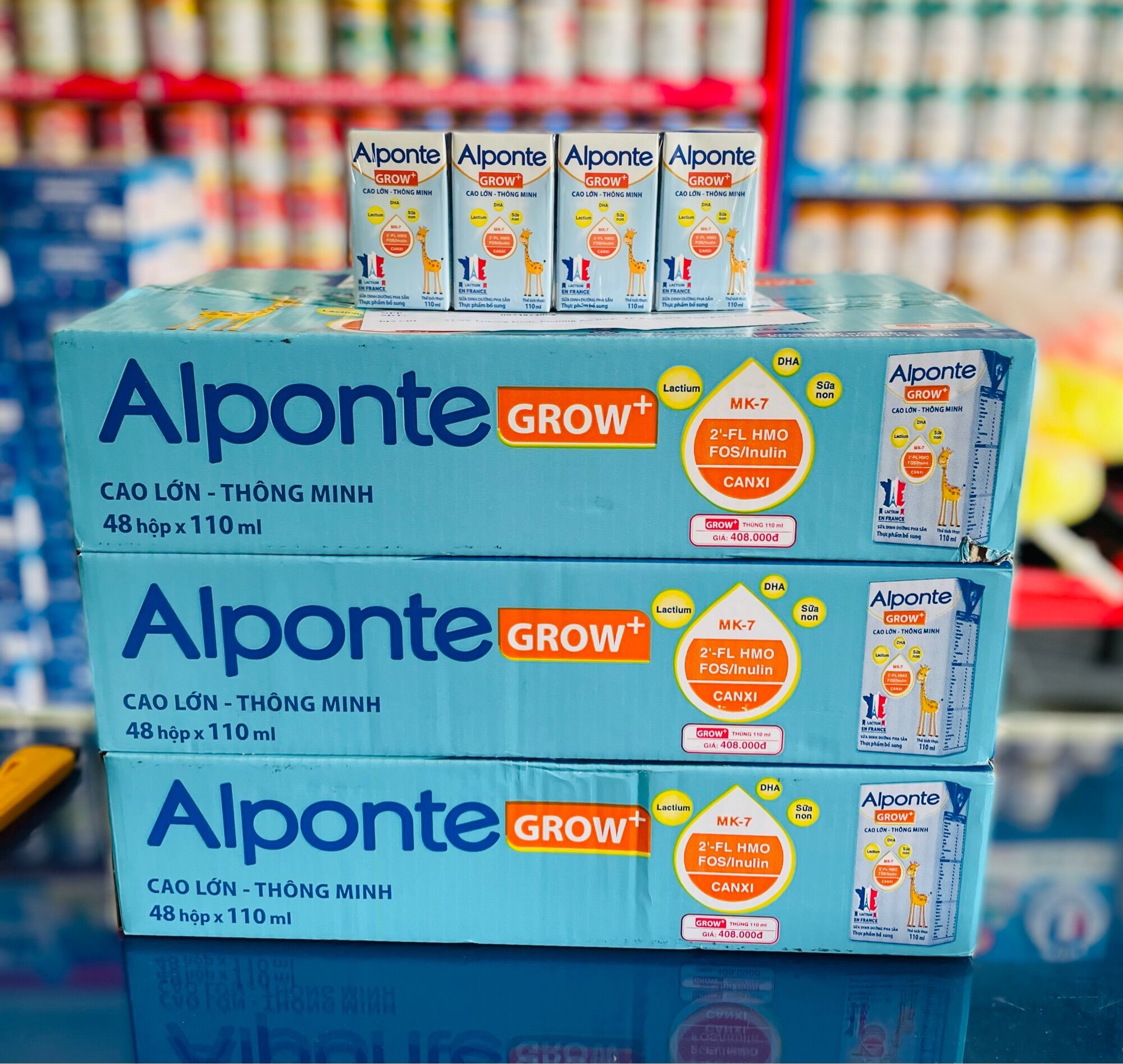 Thùng Sữa Bột Pha sẵn Alponte Grow 110ml
