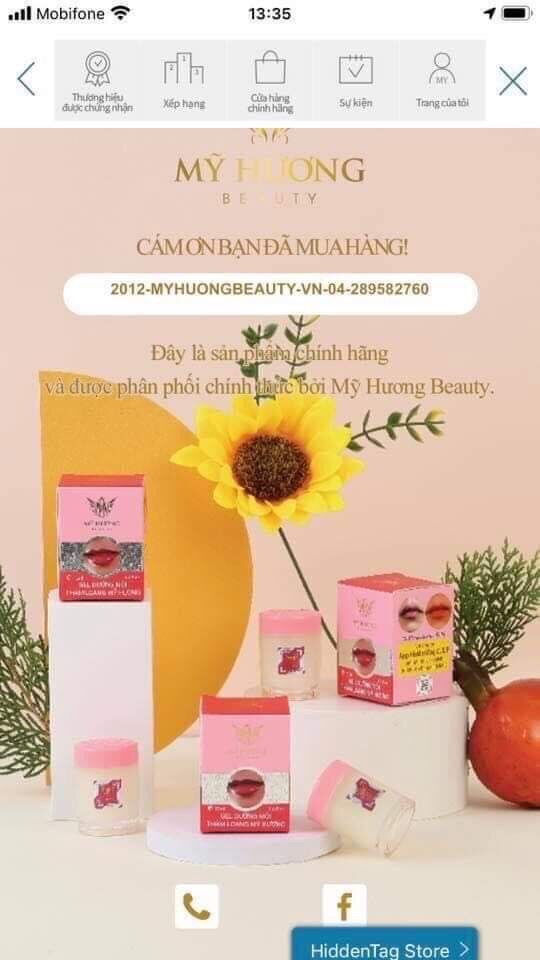 [HCM]1 hủ GEL DƯỠNG MÔI THÂM LOANG MỸ HƯƠNG