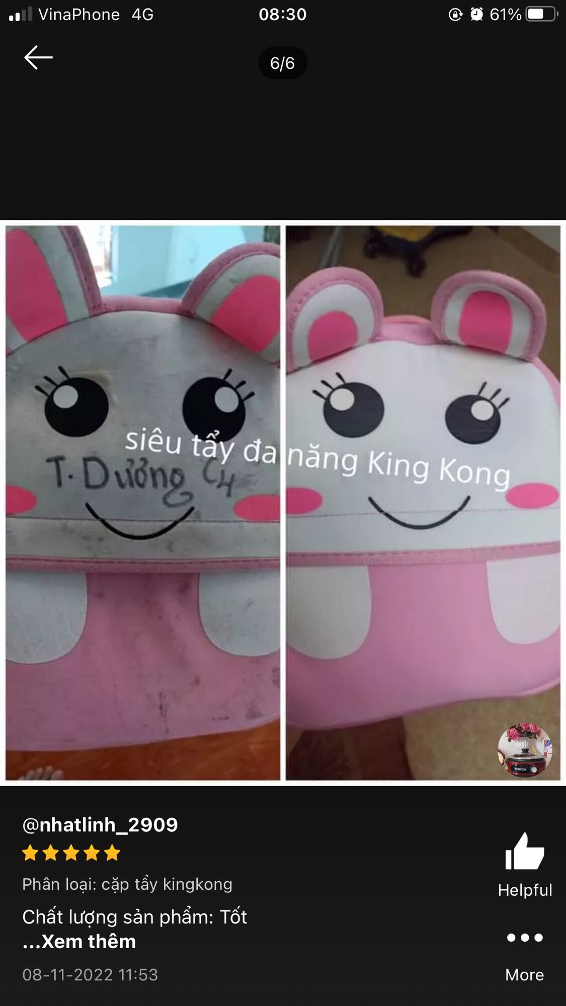 Nước tẩy mốc king kong