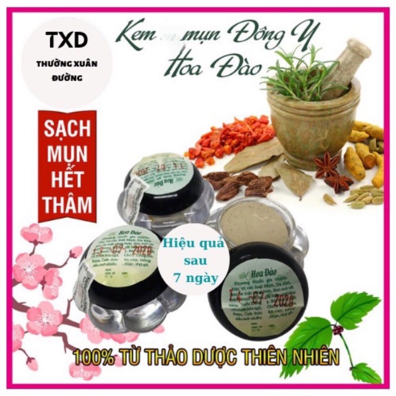 Kem Mụn Hoa Đào Thường Xuân Đường