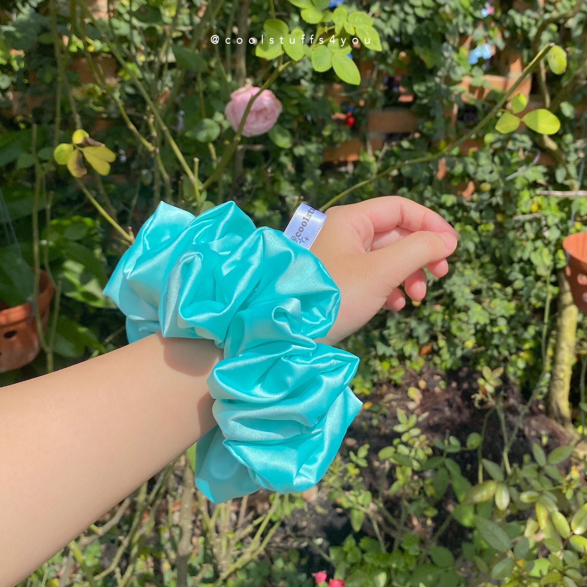 Buộc Tóc Scrunchies Lụa Mềm Mịn Size Trung {Bảng Màu Lụa Size Trung}