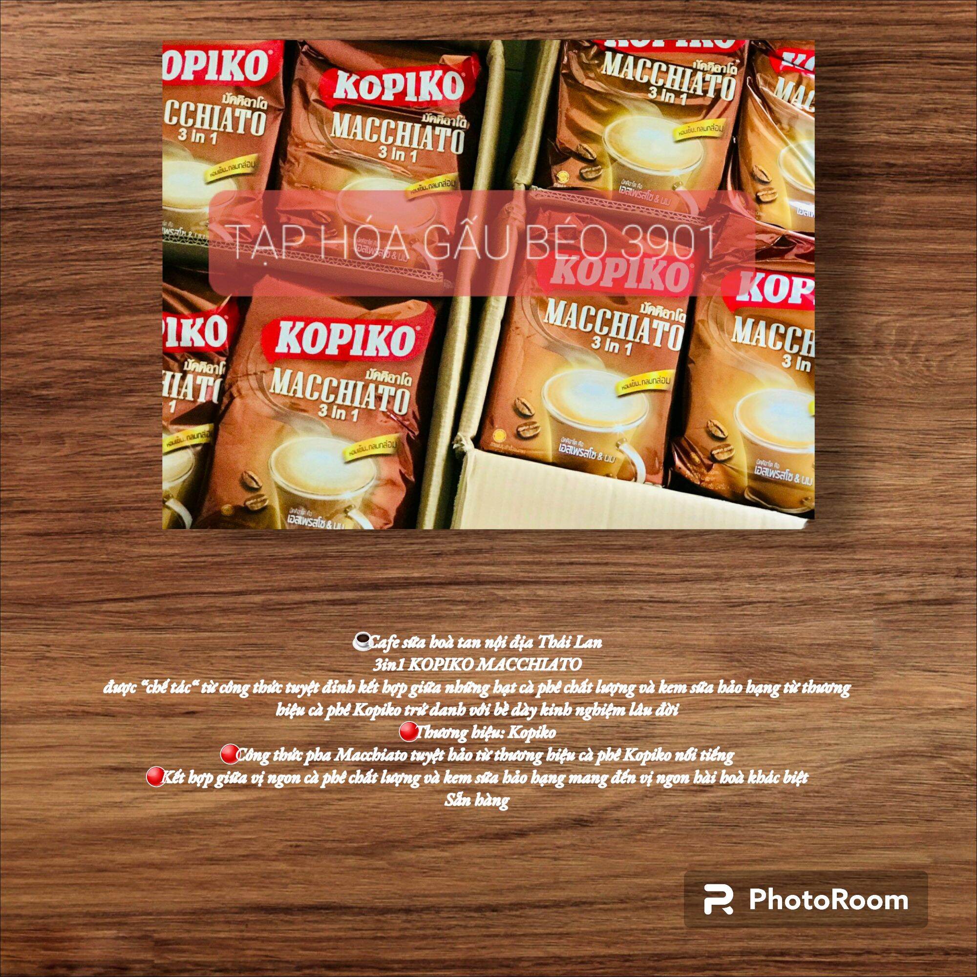 CÀ PHÊ SỮA KOPIKO MACCHIATO 3IN1