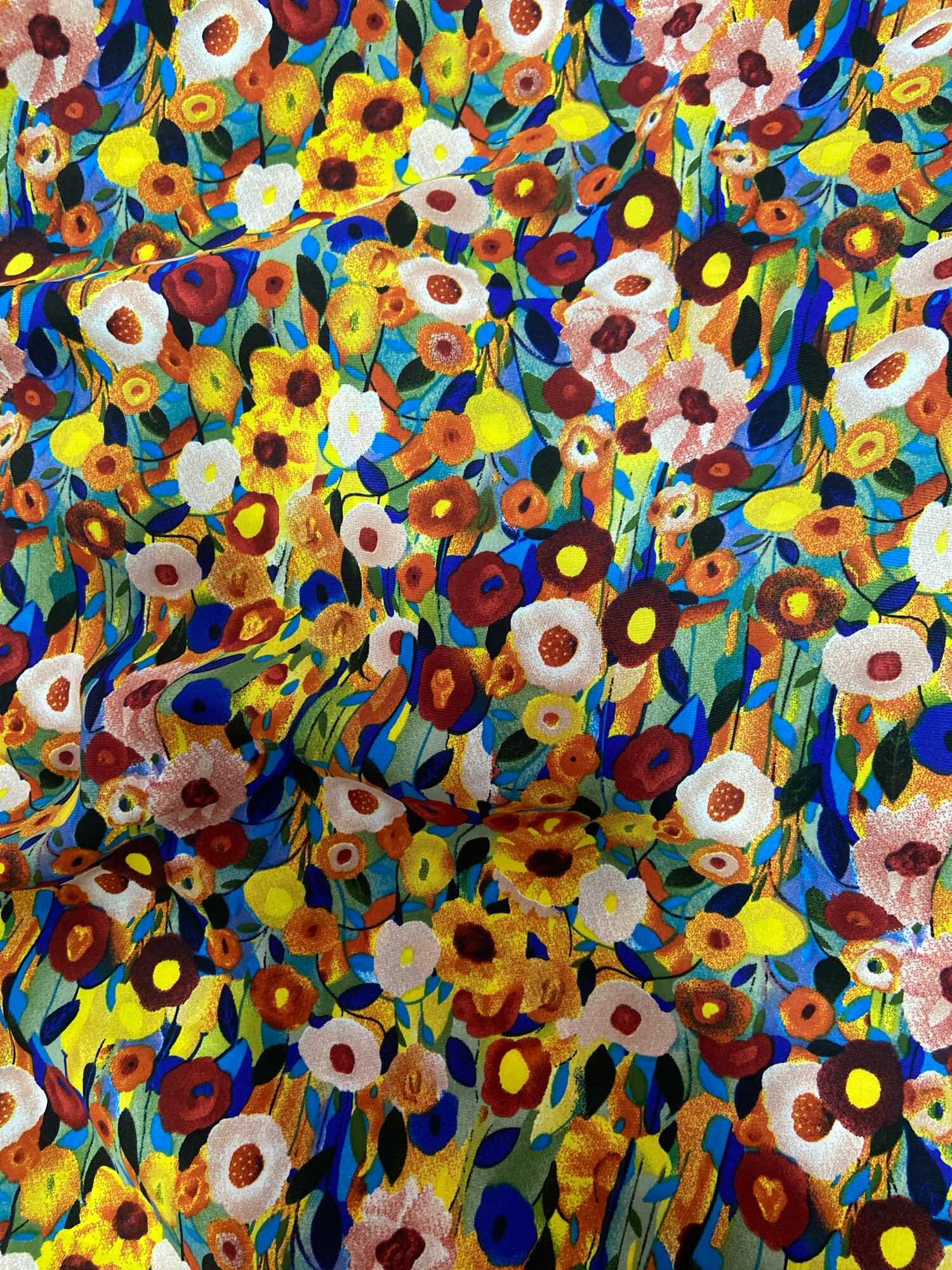 65cm x 1m5 vải von hoa nhí mềm may váy bé làm thủ công cột tóc handmade (V1)