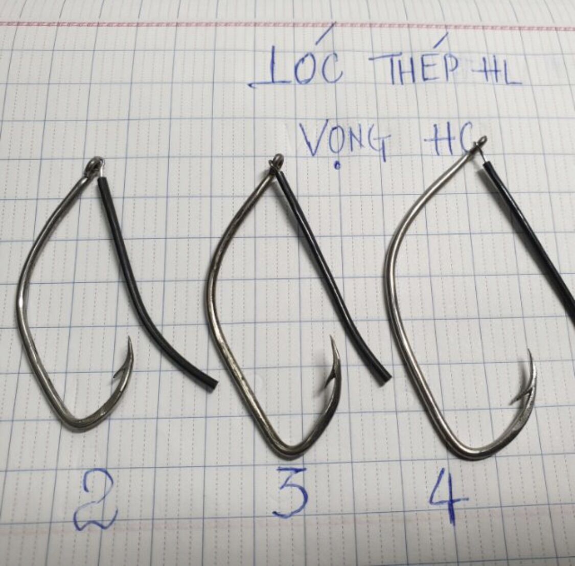 Lưỡi câu cá lóc thép hl-vọng hc