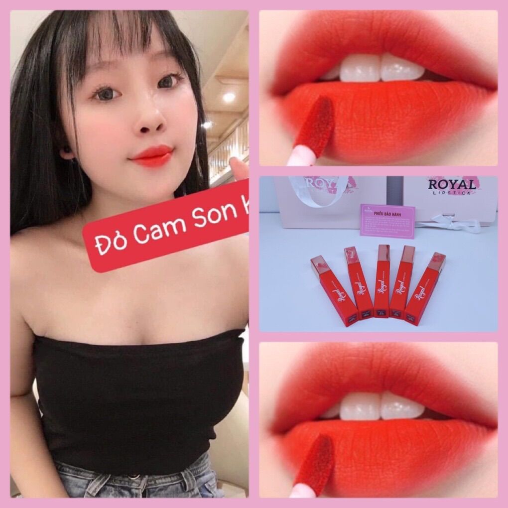 [ Son Kem lì Royal Lipstick_Siêu lỳ,Mềm môi_màu chuẩn]