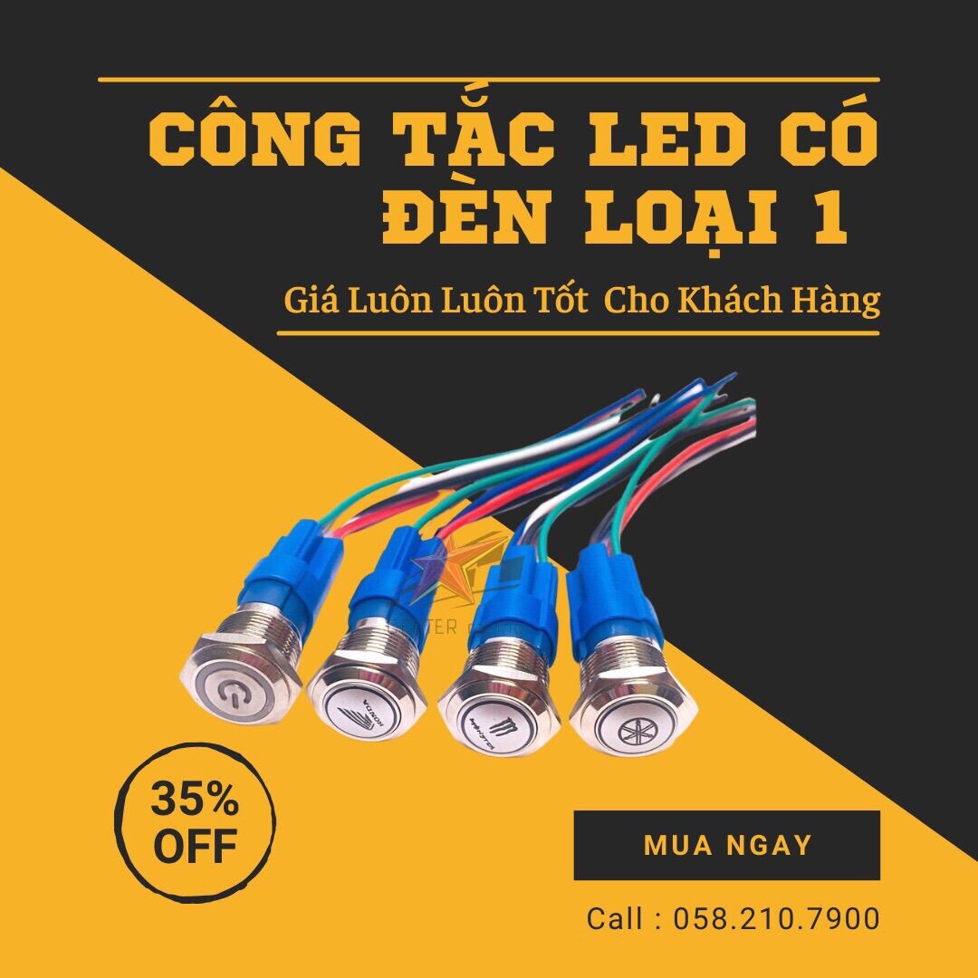 [ tặng jack cắm ] Công tắc led Yamaha nhấn thả passing ,Sản Phẩm Chất Lượng, Gian Hàng Uy Tín, Giá Cả Cực Tốt, Mua Ngay.