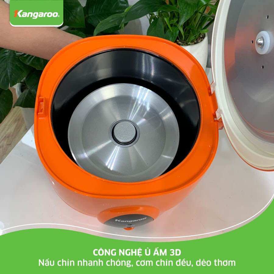 Nồi cơm điện KANGAROO KG826S 1.2L [ CHÍNH HÃNG 100% - KÍCH HOẠT BẢO HÀNH ĐIỆN TỬ 1 NĂM]