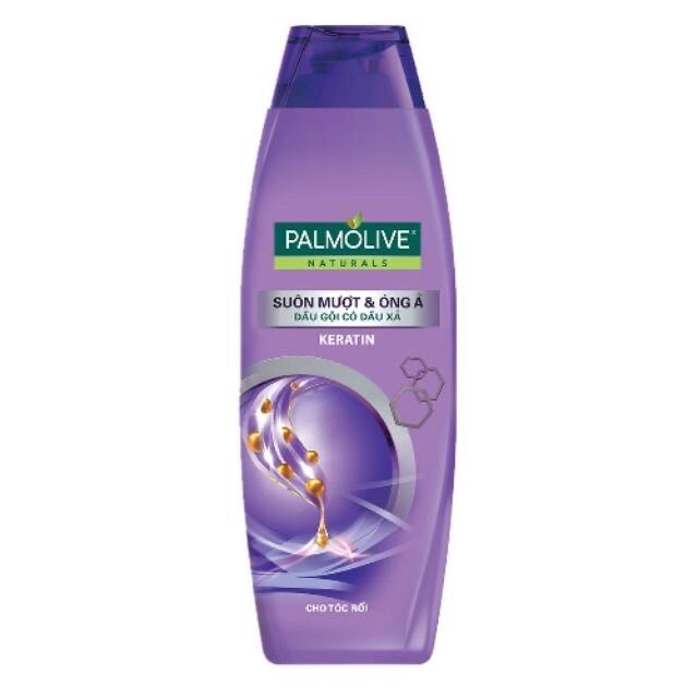 [Hcm]180Ml Dầu Gội Kèm Dầu Xả Palmolive Suôn Mượt & Óng Ả Keratin Cho Tóc Rối