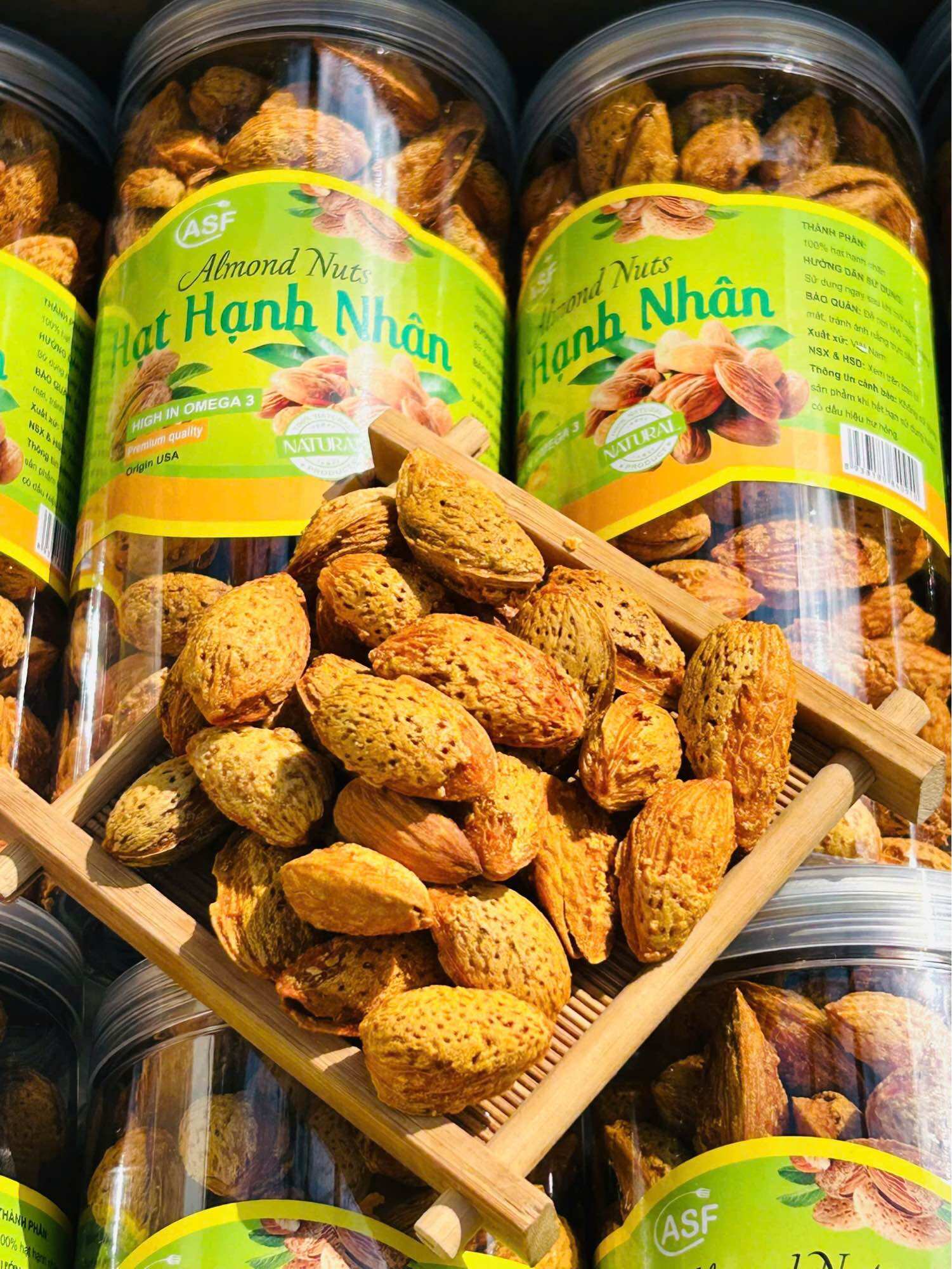 HẠT HẠNH NHÂN RANG BƠ vỏ mỏng 450g