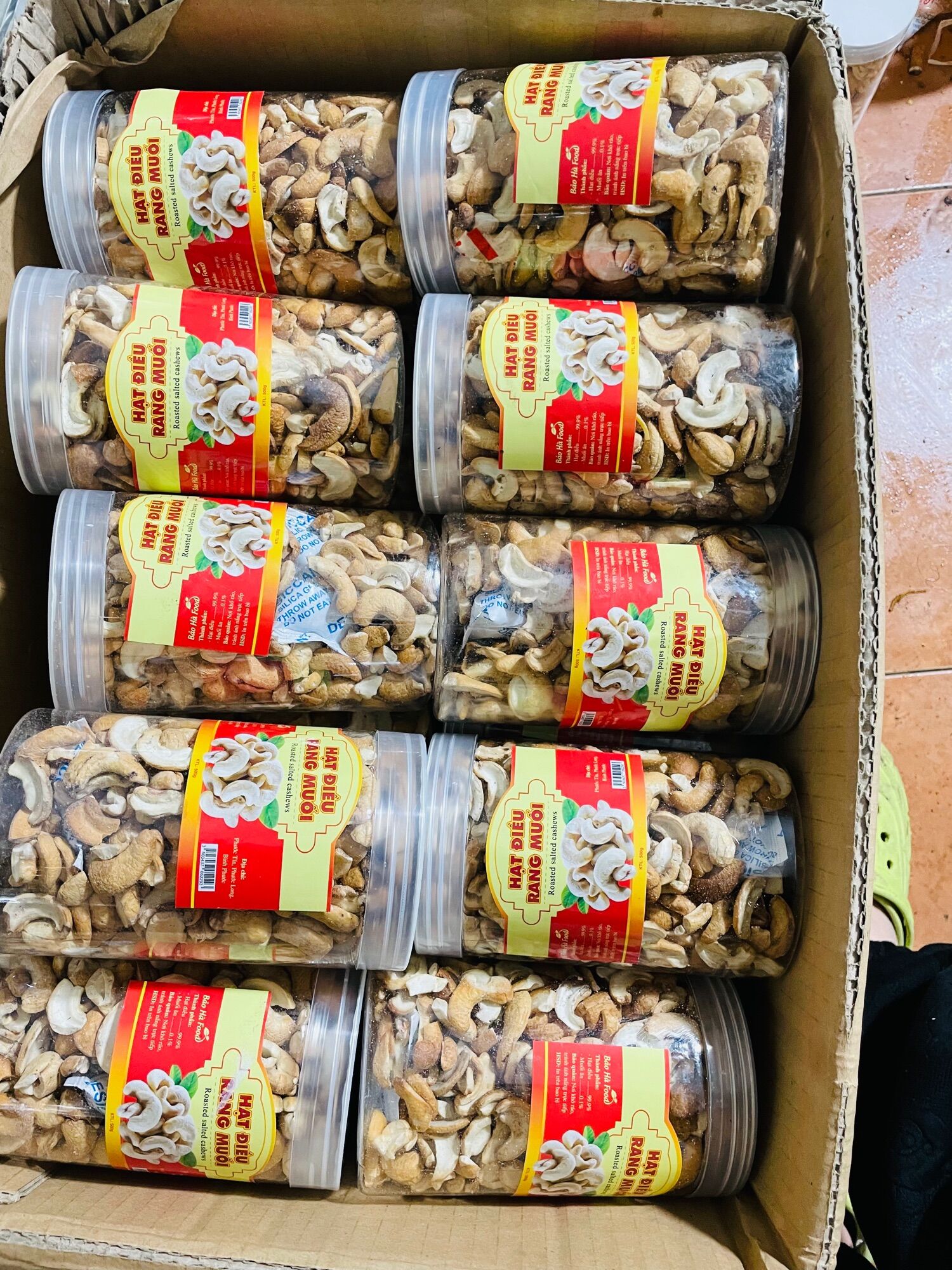 500gr Hạt điều rang muối vỡ sạch vỏ