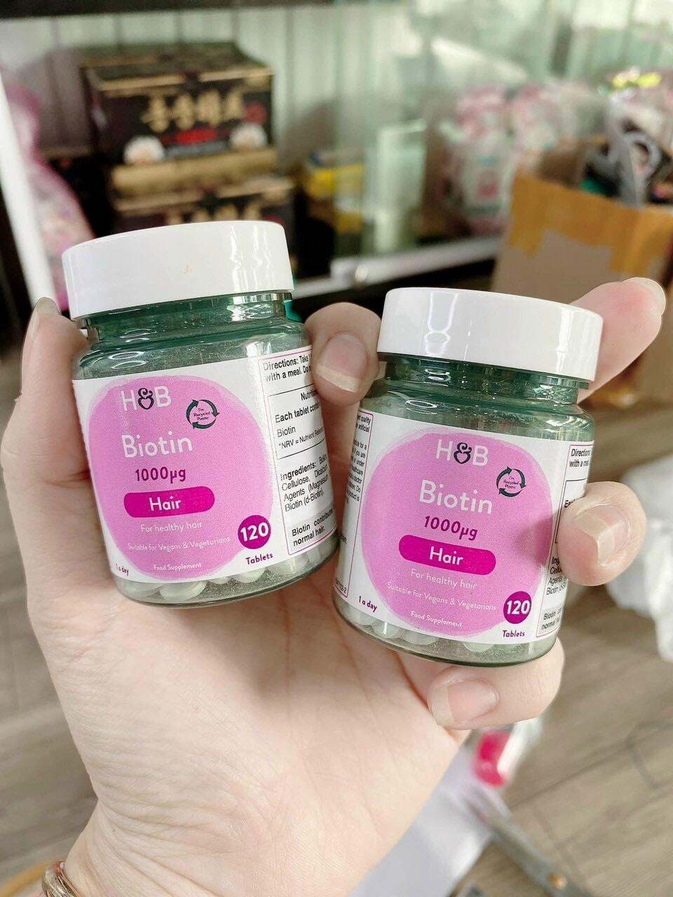 Viên Biotin H&B hỗ trợ mọc tóc- Dưỡng tóc dày và dài