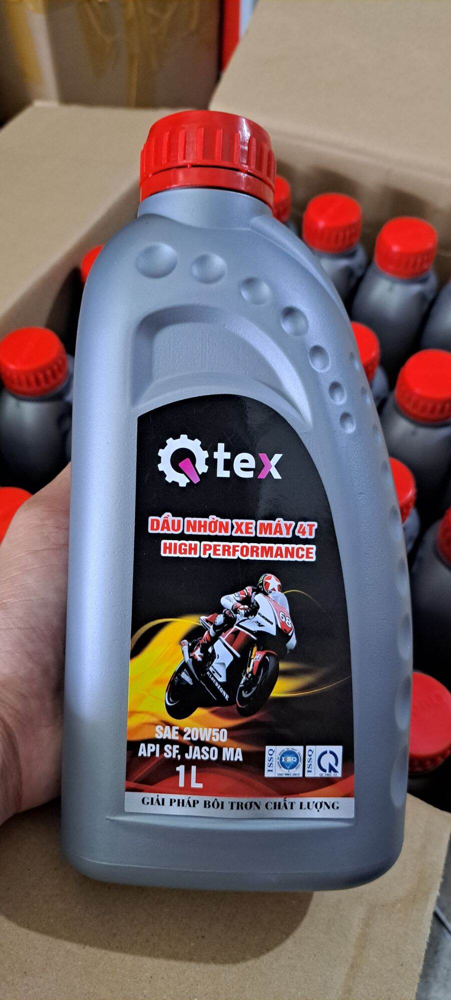 nhớt quatex   1 lít xe số  SF  cấp nhớt 20w50