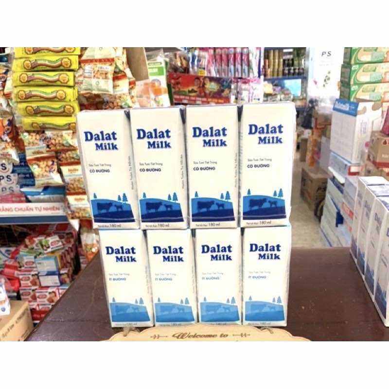 Lốc 4 Hộp Sữa Tươi Tiệt Trùng Dalat Milk 110ml