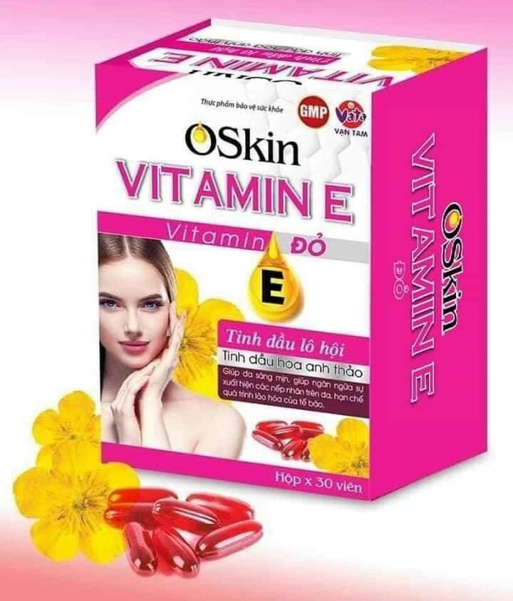 Vitamin E đỏ Oskin Hộp 30 viên