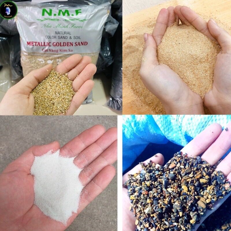 Cát sỏi trải nền trang trí bể cá cảnh - bể thuỷ sinh