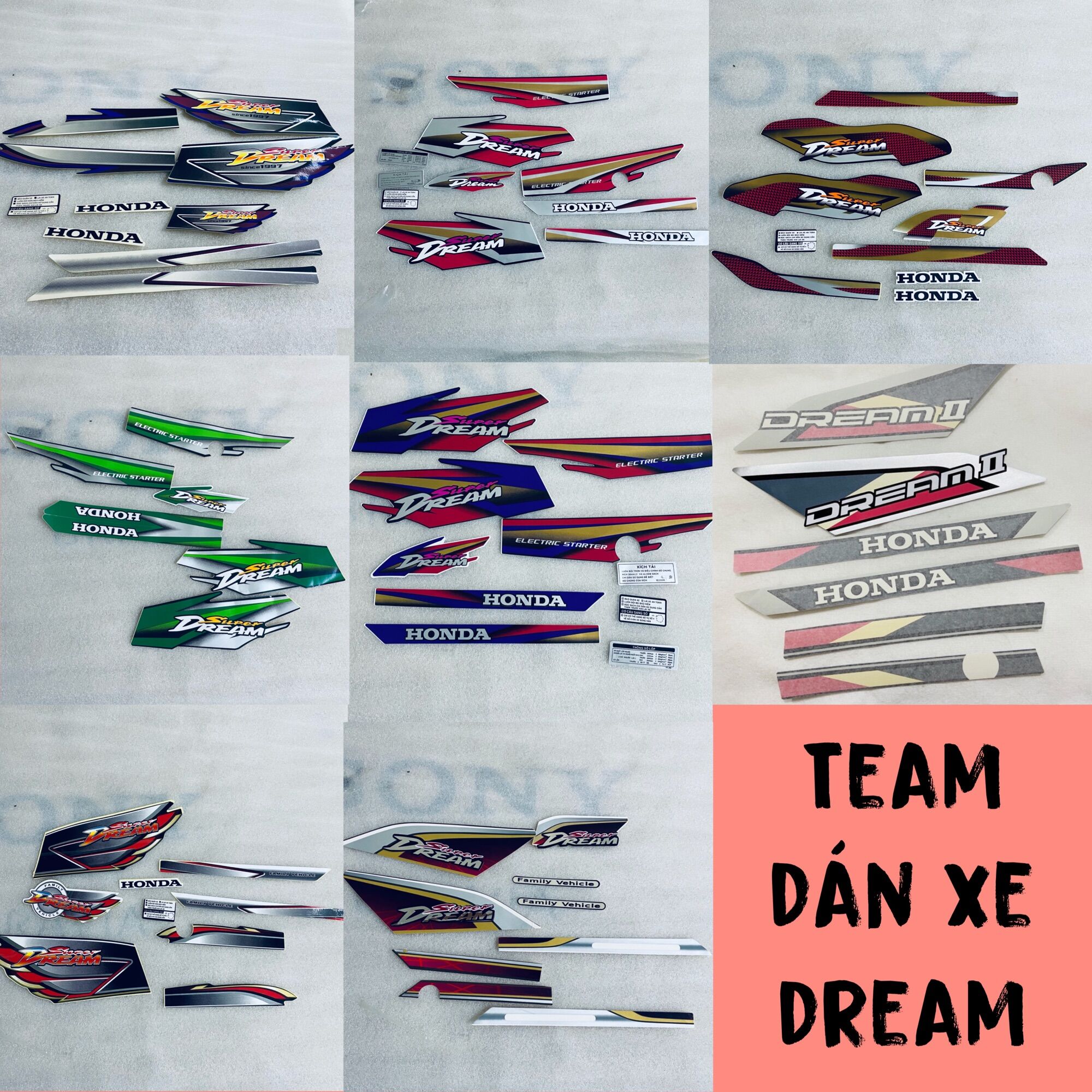 Tem team dán xe super dream drem việt thái