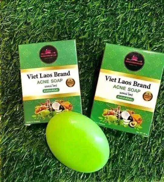 Xà Phòng Việt Làos Ngừa Mụn Trắng Da mau moi