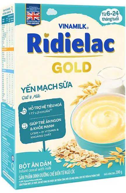 (New model) ridielac gold milk oats powder-200g paper box