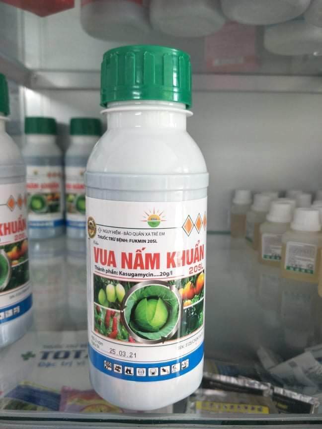 Thuốc trừ nấm bệnh vi khuẩn là chất kháng sinh gốc thực vật trừ bệnh rỉ sắt đốm vàng đốm lá  trên tất cả các loại cây trồng chai 450ml