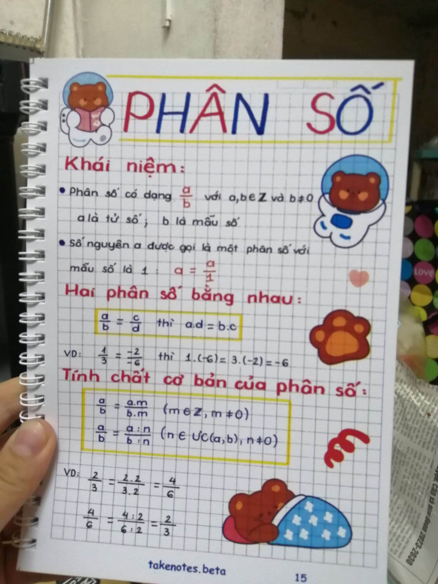 Sổ Takenote Toán 6 khổ giấy A5