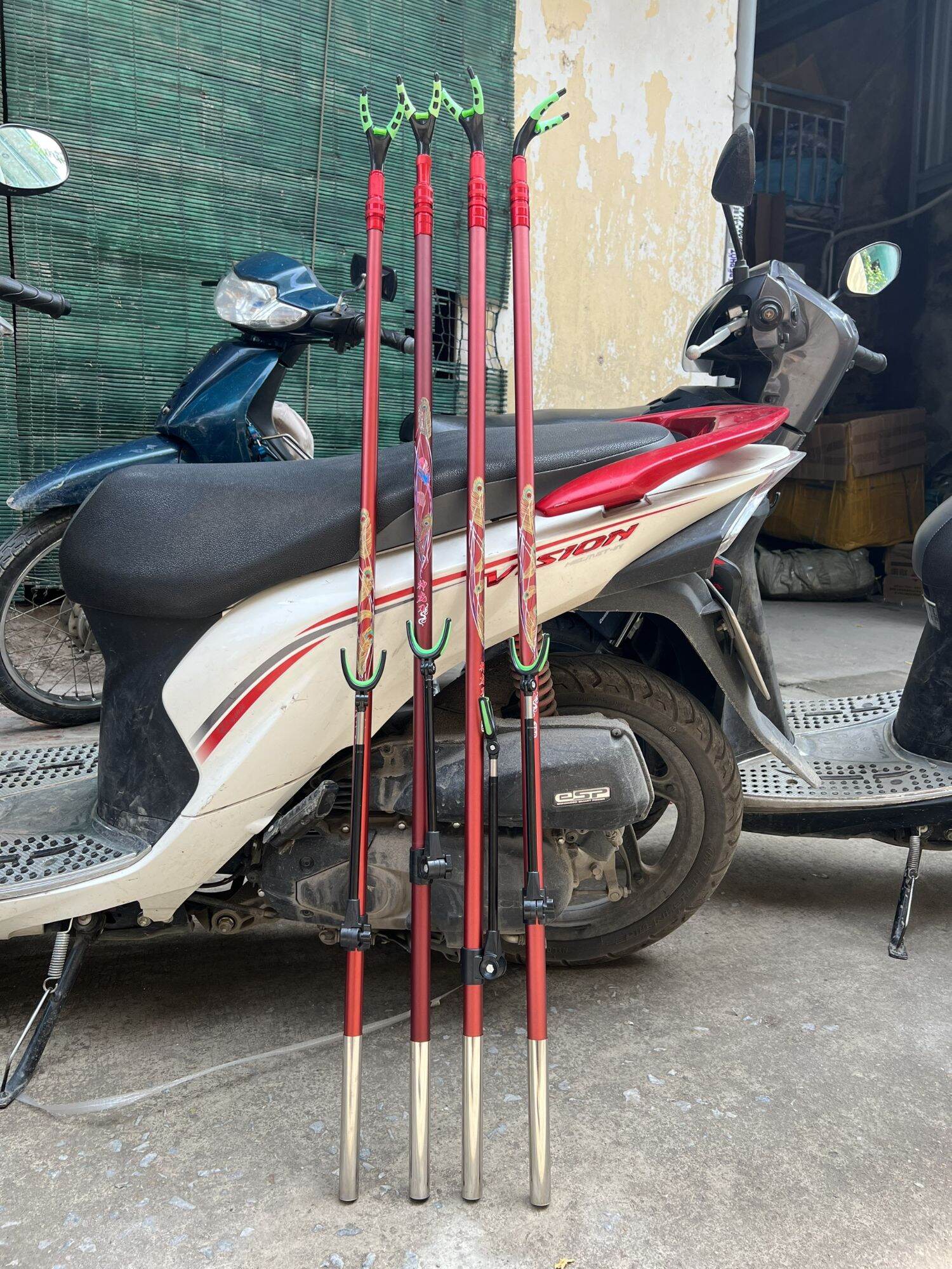Gác Cần, Chống Cần Đỏ/ XANH Cacbon Phi Vũ