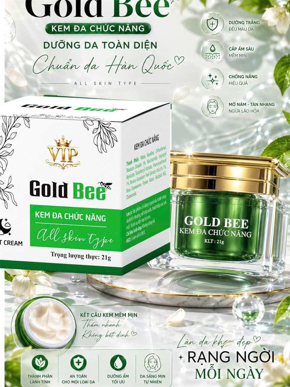 Kem Gold Bee Đa Chức Năng