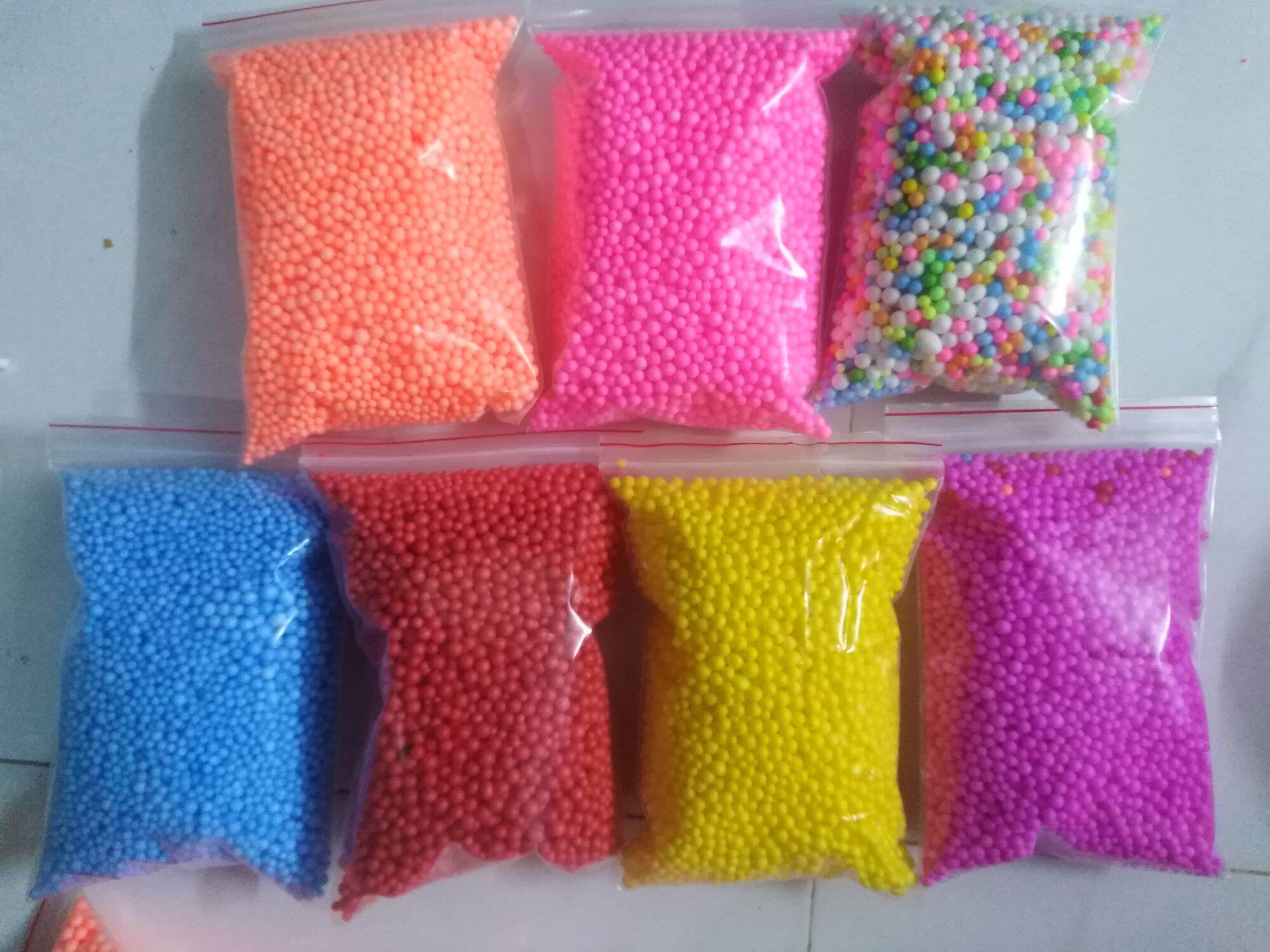 Hạt xốp màu gói quà đủ màu