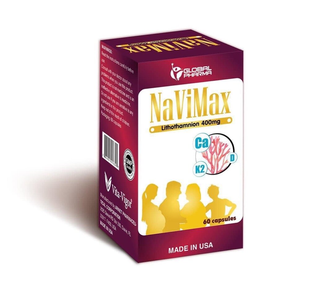 Navimax (Việt Úc) - Canxi tảo đỏ của Mỹ