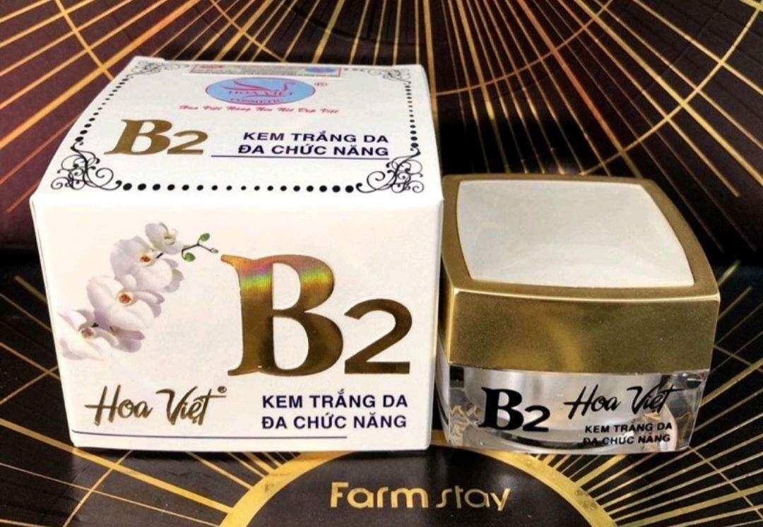 KEM TRẮNG DA ĐA CHỨC NĂNG B2 HOA VIỆT 10G, KEM B2 TRẮNG DA NGỪA LÃO HOÁ CHỐNG NẮNG
