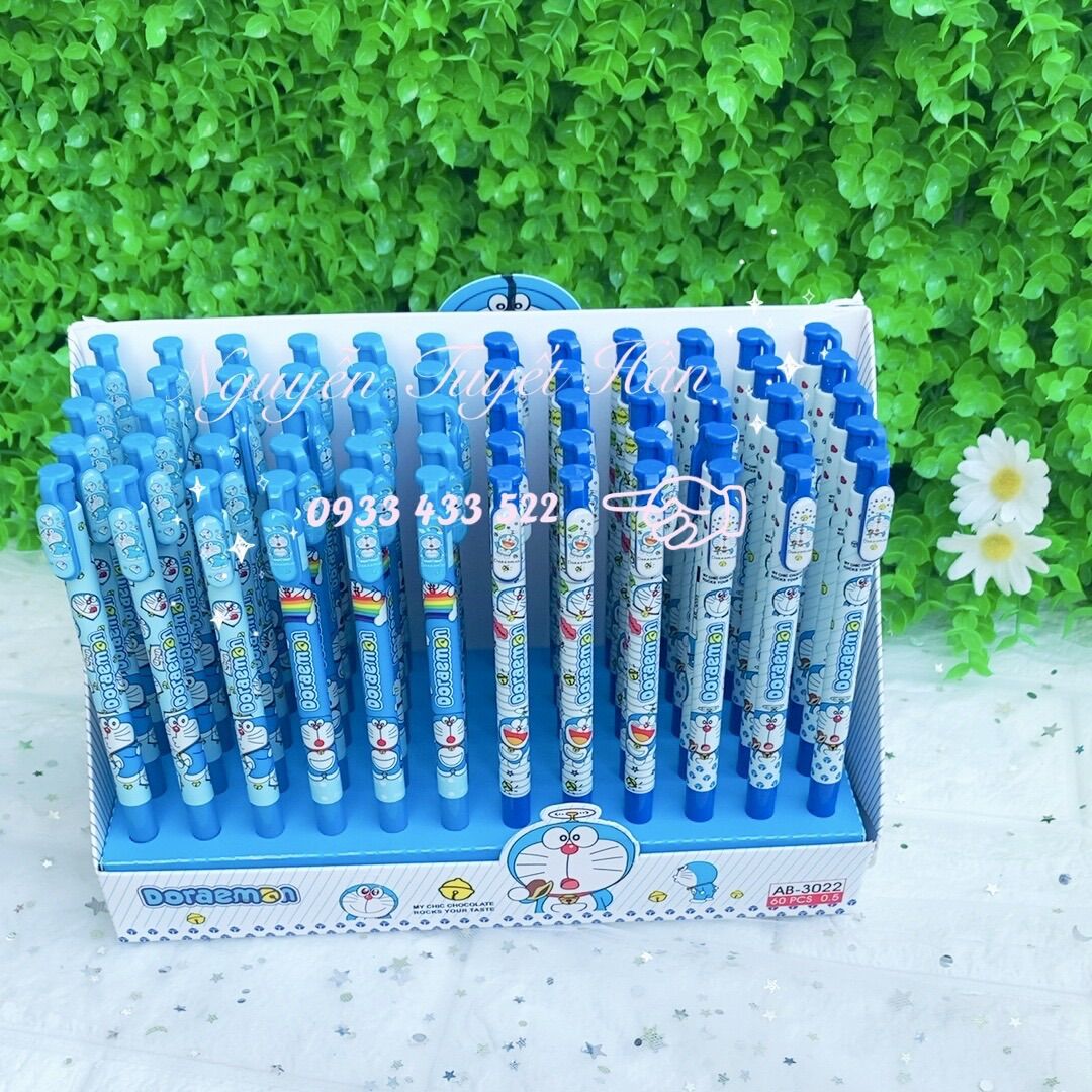 Bút viết bi mực xanh Doremon Doraemon
