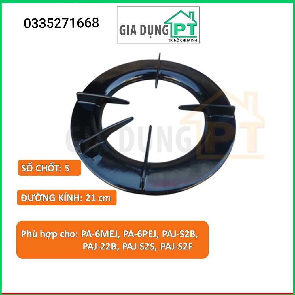 Combo 2 kiềng bếp ga paloma mode paj 6mej, paj 6pej, paj 22b, paj s2b, paj 2000mk, paj s2s, paj s2f