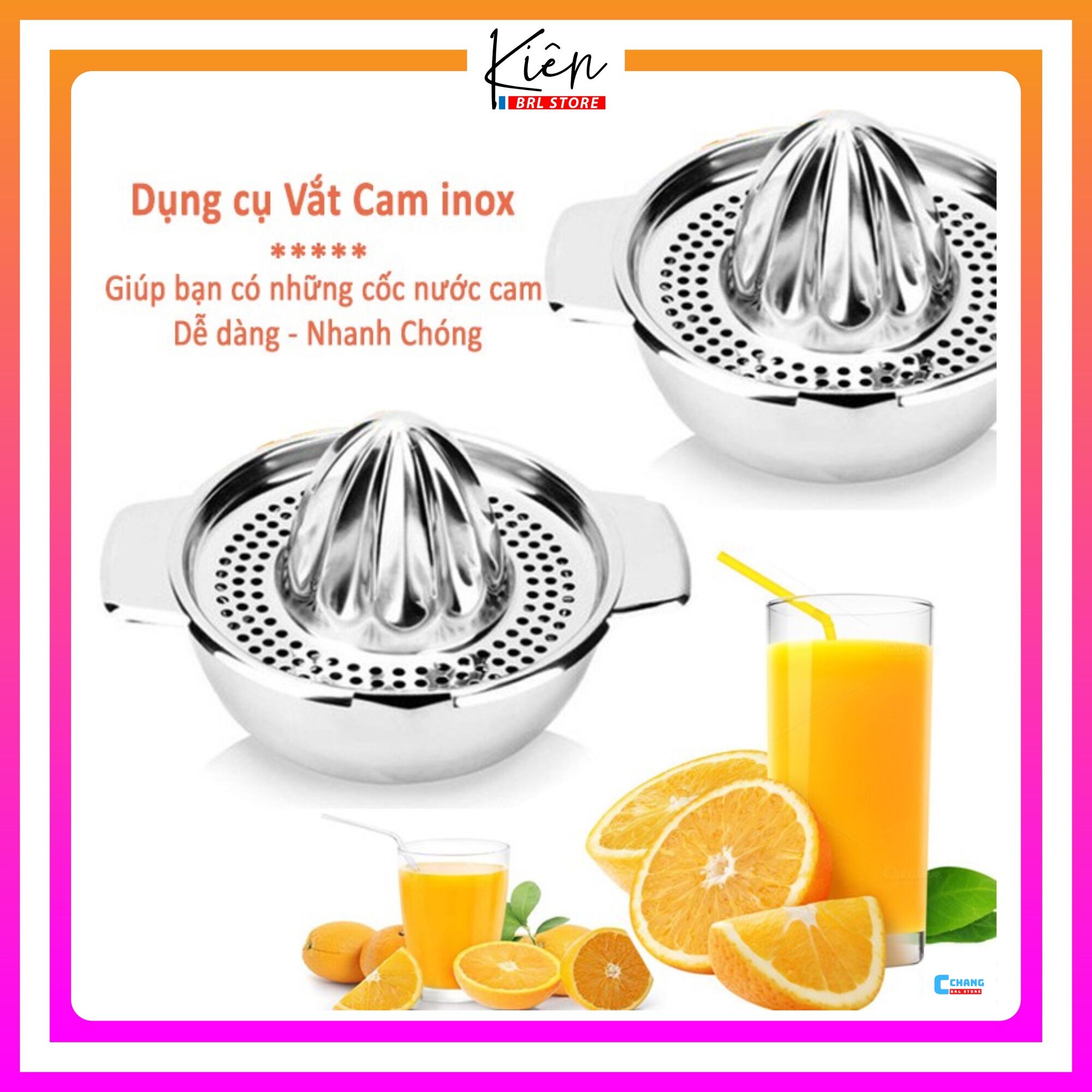 Dụng Cụ Vắt Nước Cam Bằng Tay Inox Cao Cấp Tiện Lợi - Đồ Vắt Cam Bằng Tay