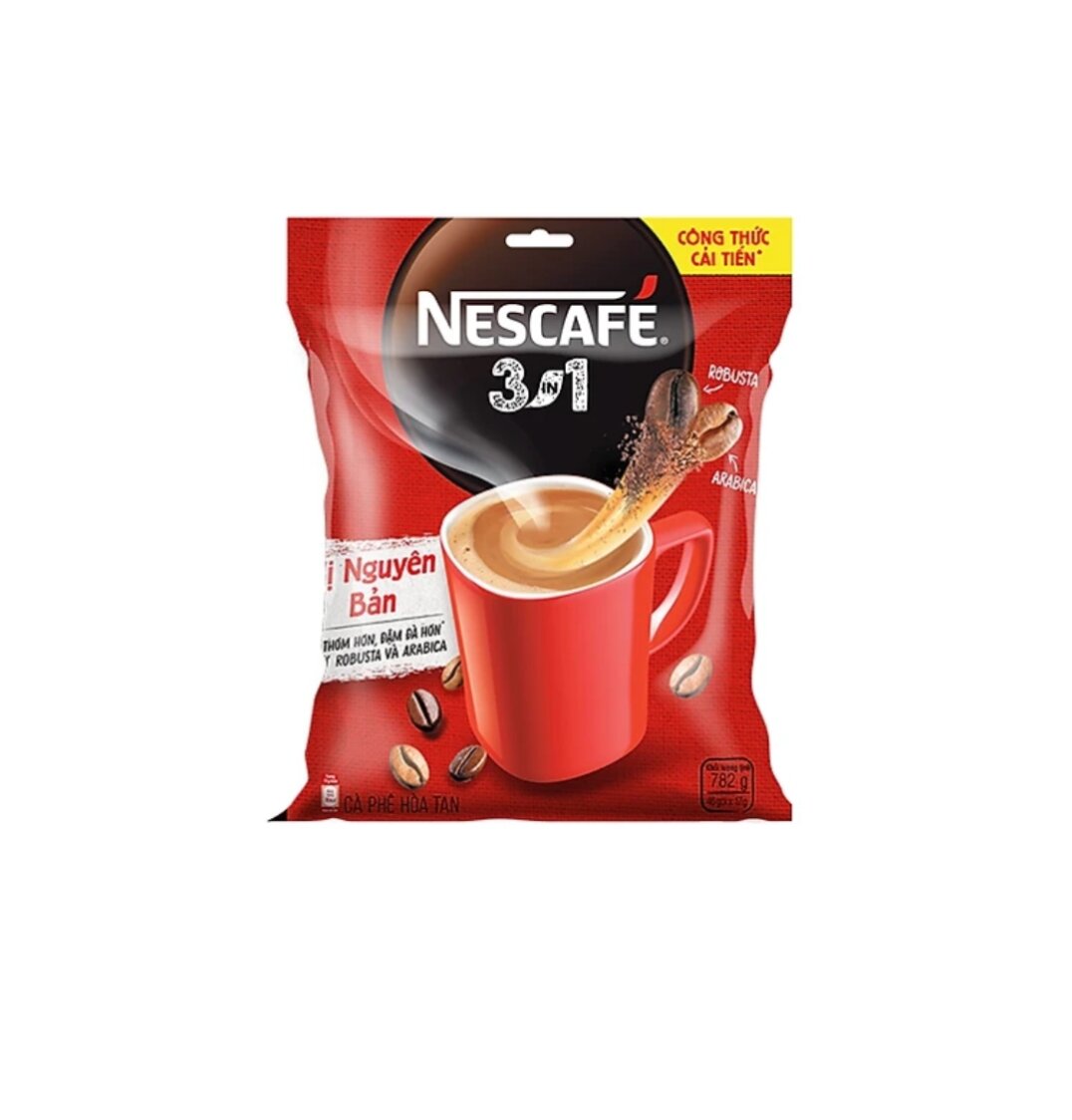 Cà phê sữa NesCafé 3 in 1 782g 46 gói x 17g đỏ