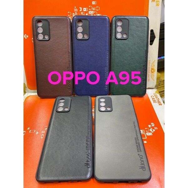 Ốp lưng oppo a95 / a74 4g dẻo kiểu da bảo vệ camera thời trang