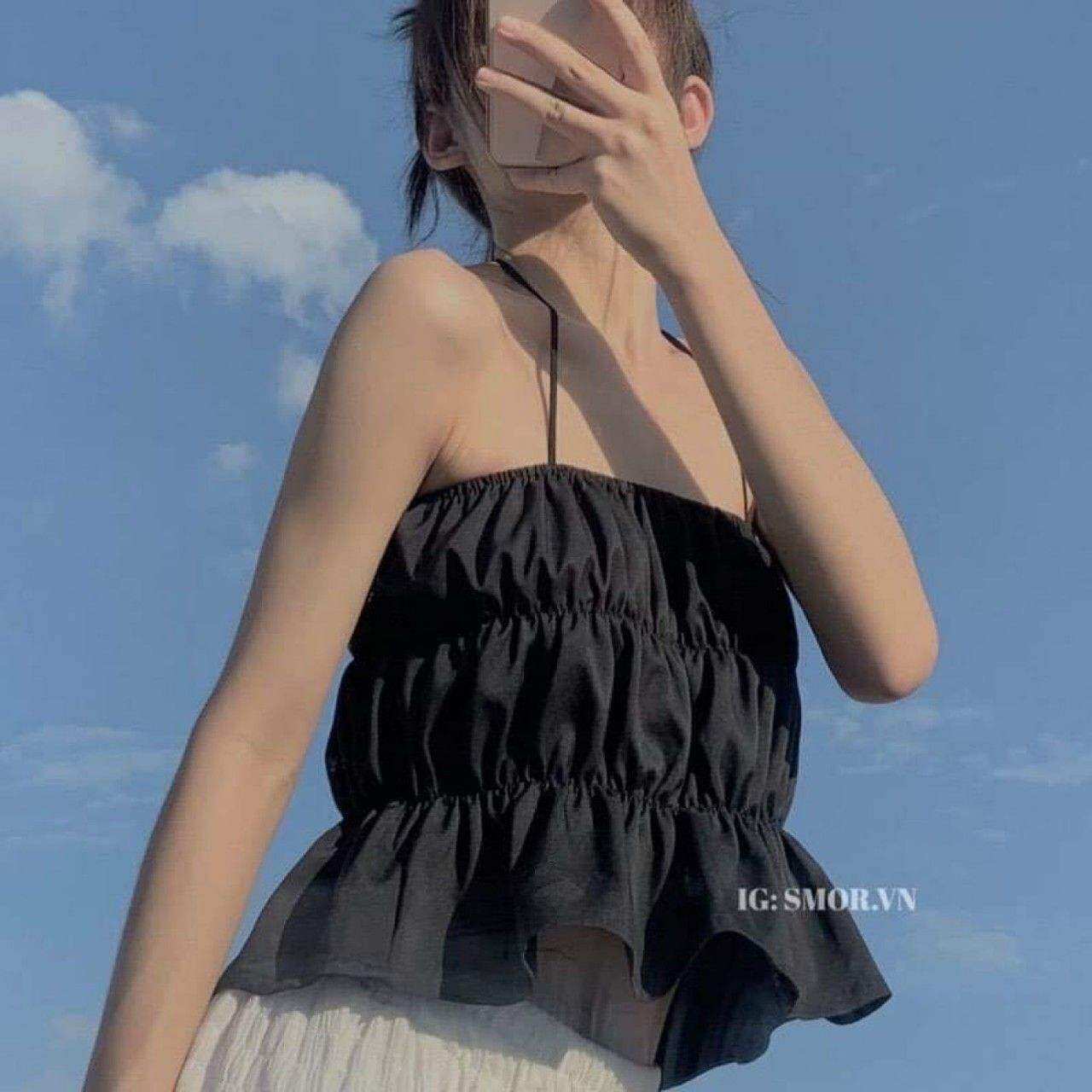 ÁO YẾM NHÚN CỘT DÂY XỊN Y5