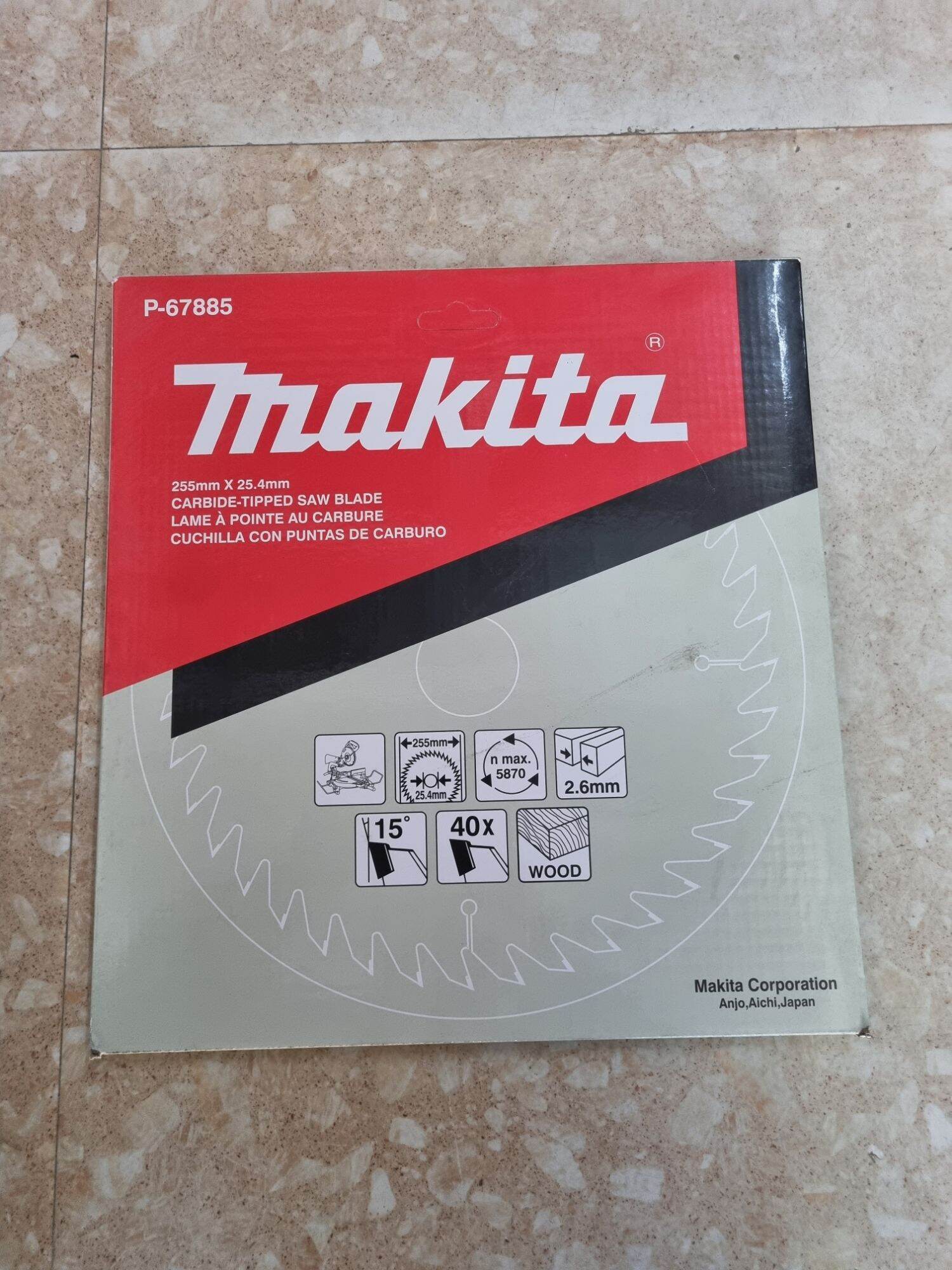 Đĩa cưa gỗ makita 255mm 40r