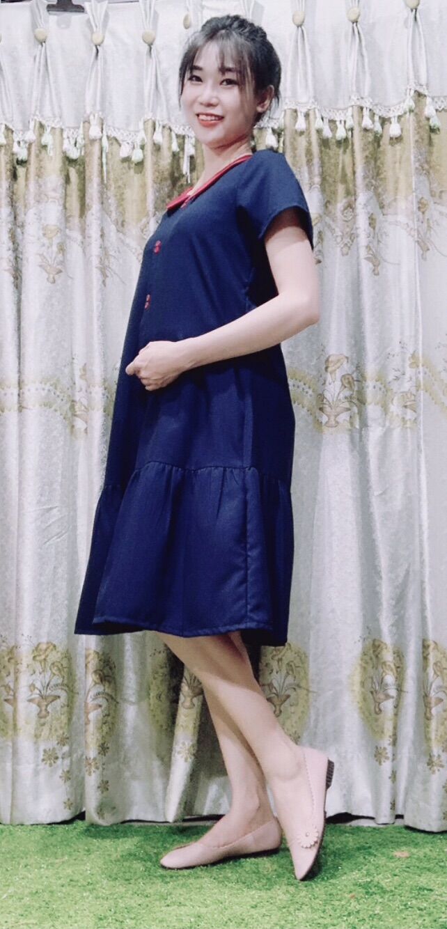 Đầm bầu form suông có Size 45 kg đến 60kg