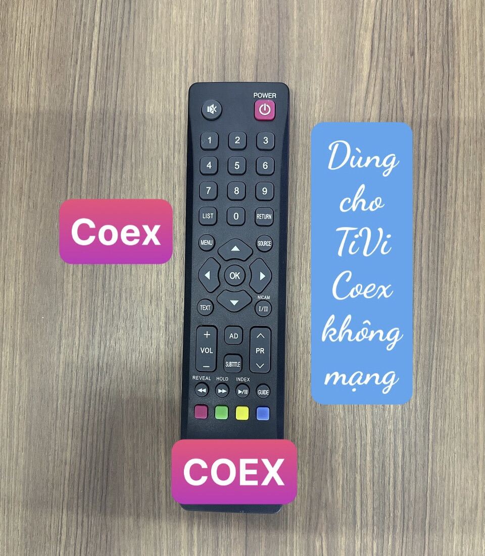 Điều khiển Tivi Coex không mạng