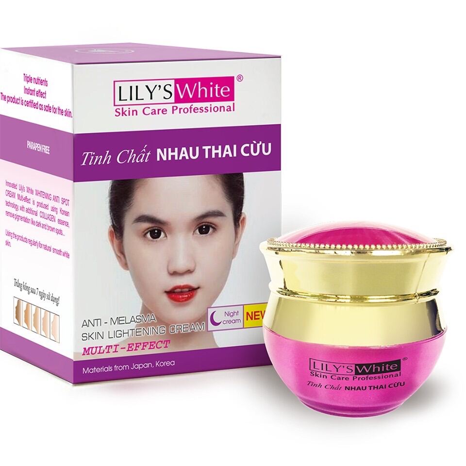 [Hcm]Kem Nám Tinh Chất Nhau Thai Cừu Lilys White