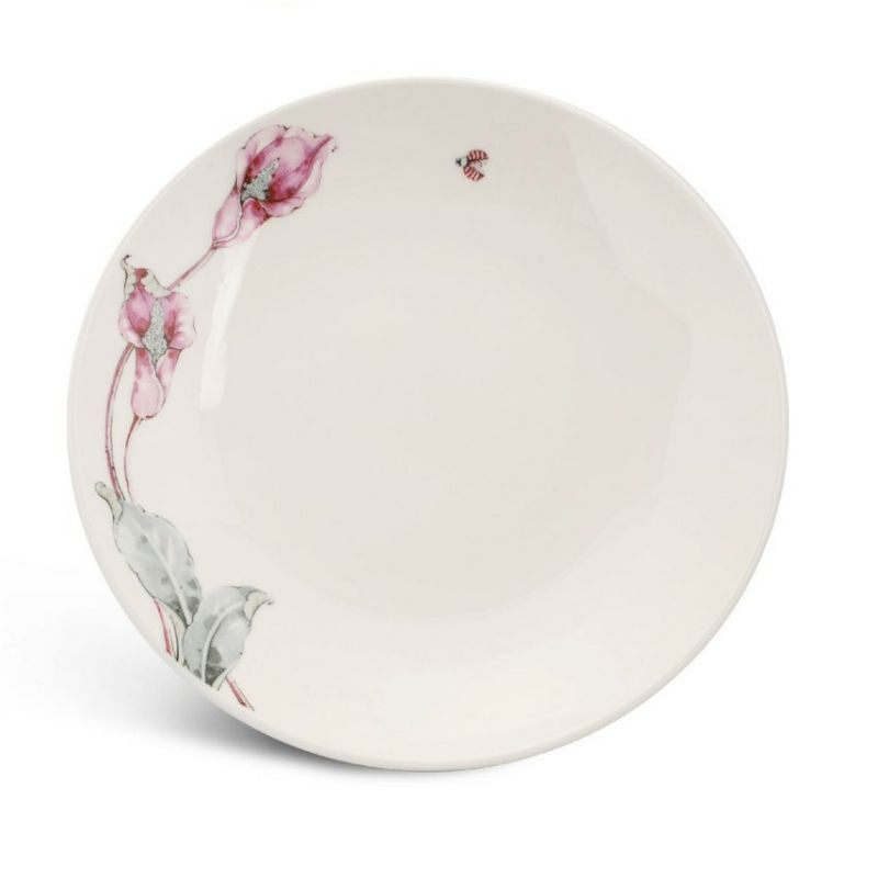Dĩa tròn ảo 26 cm loa kèn hồng - gốm sứ minh long