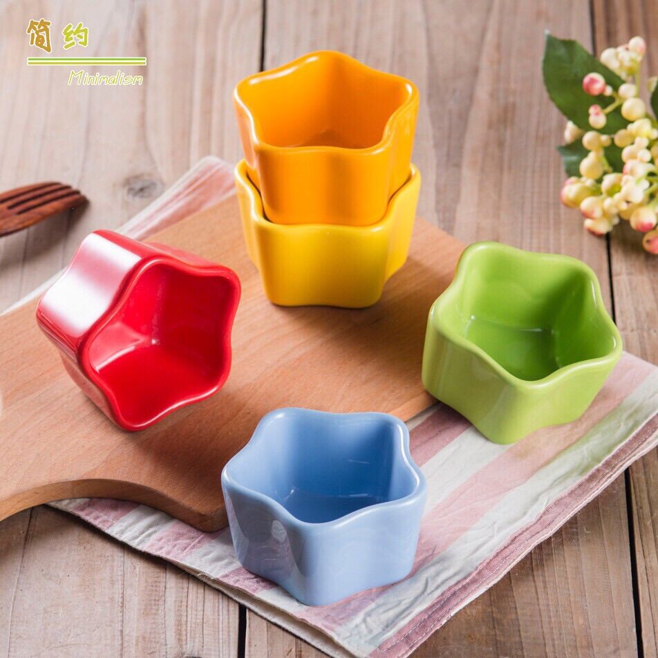 Chén bát gốm sứ hình ngôi sao cho bé ăn dặm