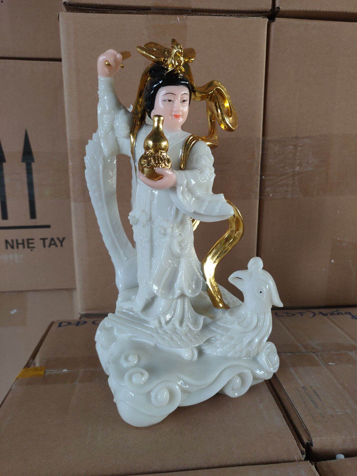 Tượng Cửu Thiên Huyền Nữ cao 30cm