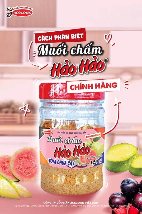 MUỐI CHẤM HẢO HẢO ( 24 lọ ×120 g)